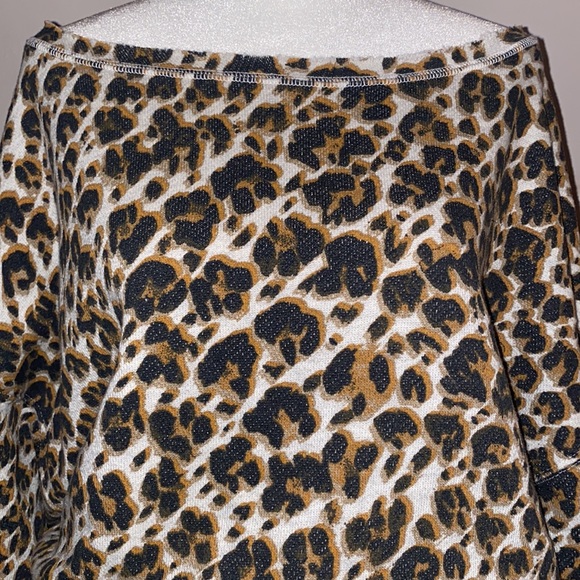 Free People Leopard Print Terry Sweatshirt - Picture 2 of 16